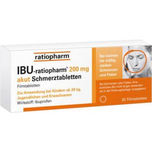 IBU-RATIOPHARM 200 mg akut Schmerztbl.Filmtabl.