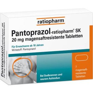 PANTOPRAZOL-ratiopharm SK 20 mg magensaftres.Tabl.